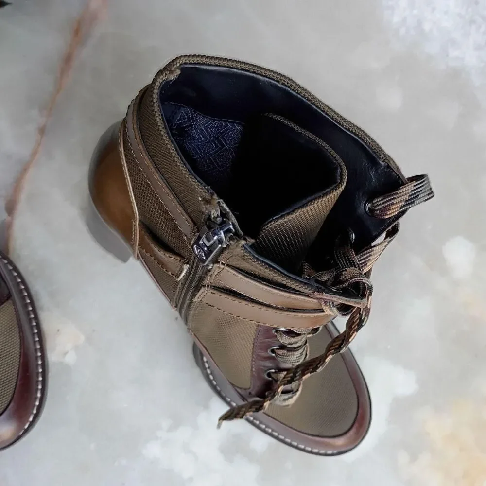 Antonio Melani Women's Brown and Khaki Boots